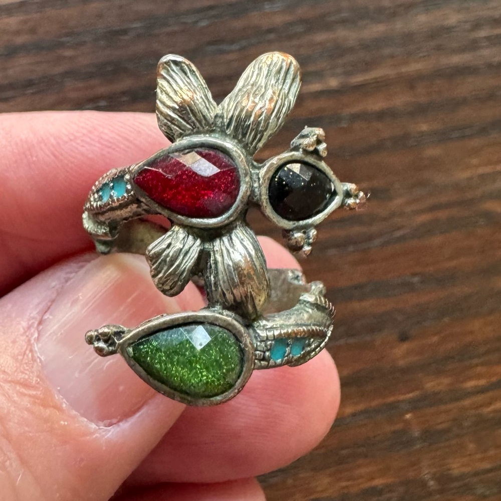 Large Lucky Brand Dragonfly Ring - sz 7